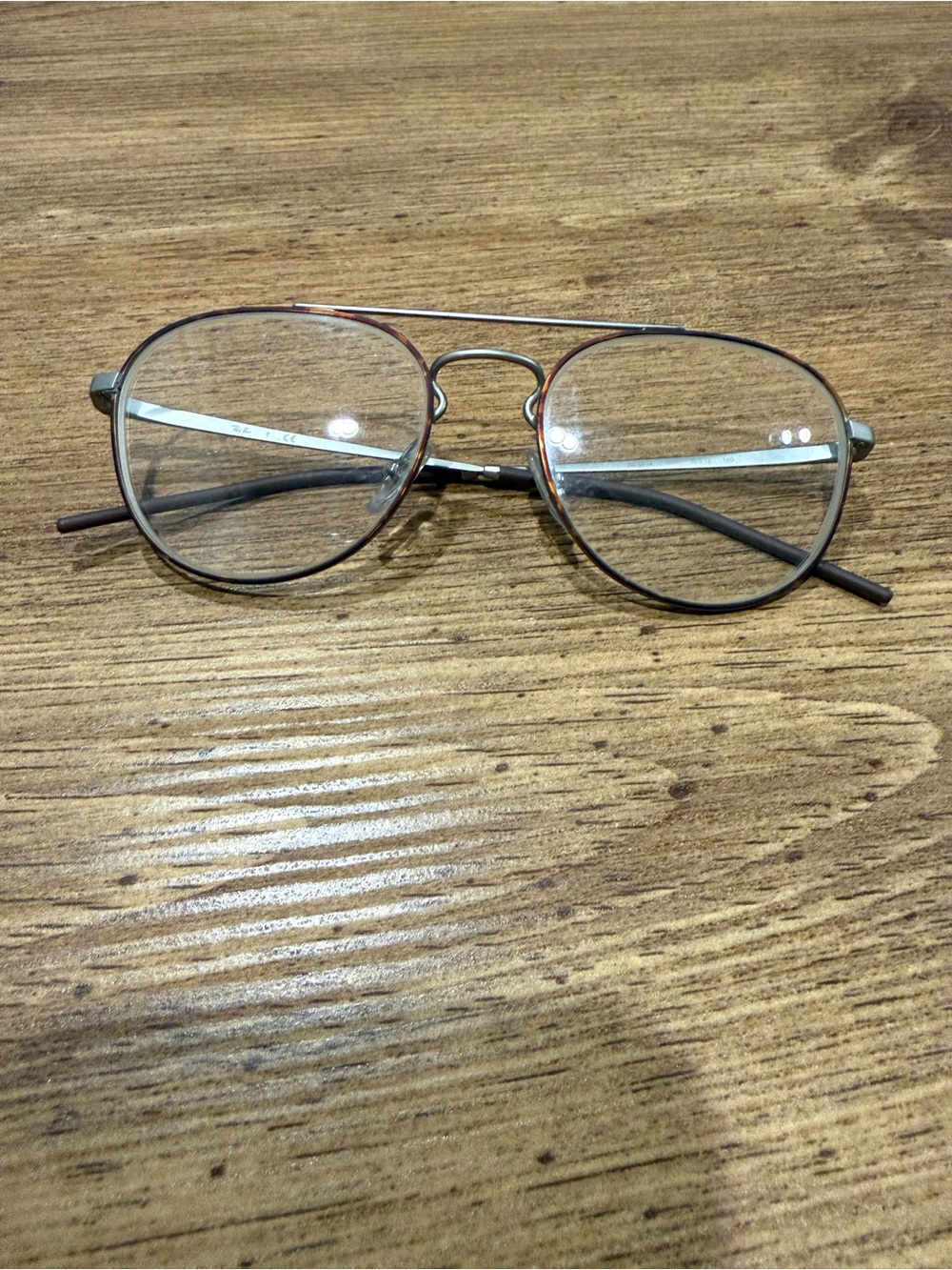Ray Ban Eyeglasses Frames Only RB 6414 2502 53-18 140 Silver Aviator VTG Glasses